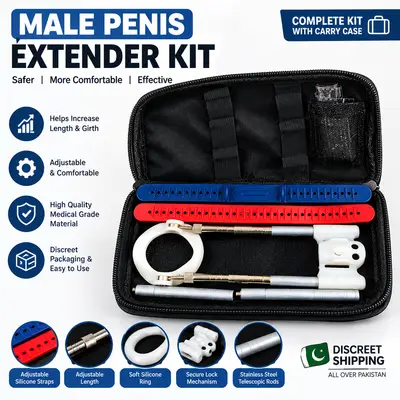Penis Extender Kit for Men – Adjustable Traction Device for Length, Girth & Curvature